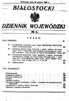 Białostocki Dziennik Wojew&oacute;dzki 1938, R.18