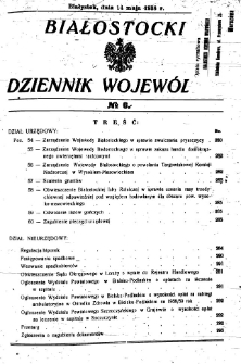 Białostocki Dziennik Wojew&oacute;dzki 1938, R.18