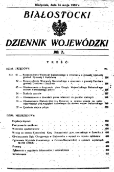 Białostocki Dziennik Wojew&oacute;dzki 1938, R.18