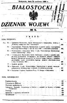 Białostocki Dziennik Wojew&oacute;dzki 1938, R.18