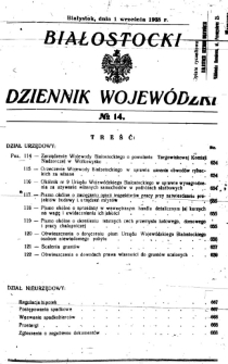 Białostocki Dziennik Wojew&oacute;dzki 1938, R.18