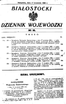 Białostocki Dziennik Wojew&oacute;dzki 1938, R.18
