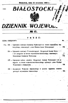 Białostocki Dziennik Wojew&oacute;dzki 1938, R.18