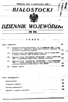 Białostocki Dziennik Wojew&oacute;dzki 1938, R.18