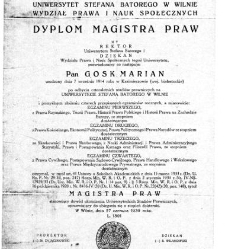 Odpis świadectwa dojrzałości i dyplomu ukończenia studi&oacute;w Mariana Goska
