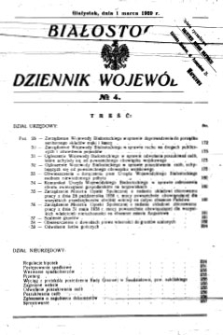 Białostocki Dziennik Wojewódzki 1939, R.19