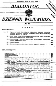 Białostocki Dziennik Wojew&oacute;dzki 1939, R.19