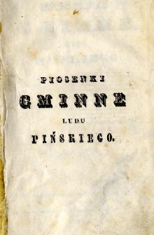 Piosenki gminne ludu pińskiego