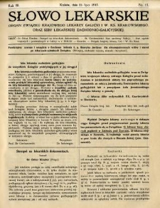 Słowo Lekarskie 1913 R.3 nr 13