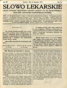 Słowo Lekarskie 1913 R.3 nr 22