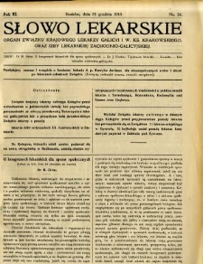 Słowo Lekarskie 1913 R.3 nr 24