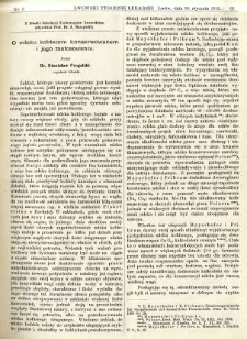 Lwowski tygodnik lekarski 1913 T.8 nr 5