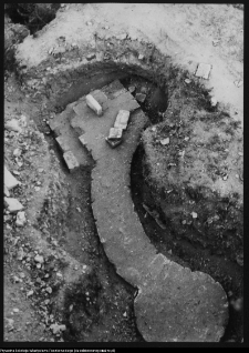 Białystok, Ogrody Branickich, ogr&oacute;d g&oacute;rny, fragment wykopu