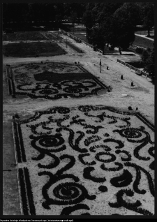 Białystok, Ogrody Branickich, ogr&oacute;d g&oacute;rny, bukszpanowe partery