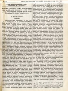 Lwowski tygodnik lekarski 1913 T.8 nr 18
