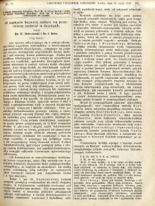 Lwowski tygodnik lekarski 1913 T.8 nr 21