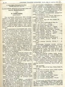 Lwowski tygodnik lekarski 1913 T.8 nr 24
