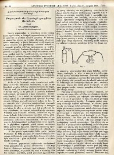 Lwowski tygodnik lekarski 1913 T.8 nr 34