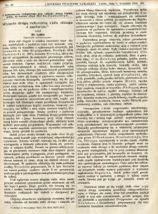 Lwowski tygodnik lekarski 1913 T.8 nr 36