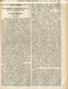 Lwowski tygodnik lekarski 1913 T.8 nr 39