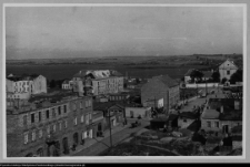 Łomża, widok z wieży katedry na północną część miasta