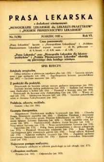 Prasa Lekarska 1937 R.6 nr 3