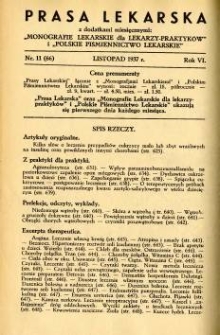 Prasa Lekarska 1937 R.6 nr 11
