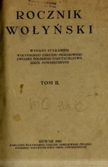 Rocznik Wołyński. T. 2