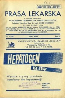 Prasa Lekarska 1935 R.4 nr 7