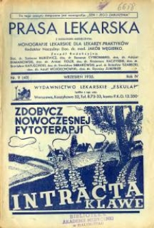 Prasa Lekarska 1935 R.4 nr 9