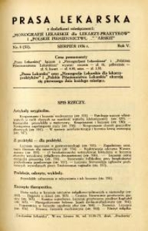 Prasa Lekarska 1936 R.5 nr 8
