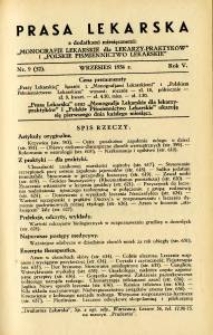 Prasa Lekarska 1936 R.5 nr 9