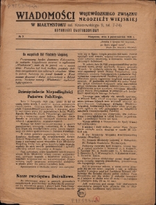 Wiadomości Wojewódzkiego Związku Młodzieży Wiejskiej 1928, nr 5