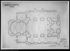 Fotokopia planu kościoła w Choroszczy w skali 1:100