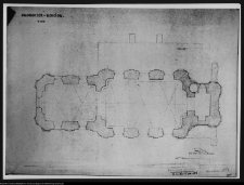 Fotokopia planu kościoła w Choroszczy w skali 1:100