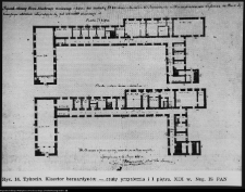 Tykocin, klasztor bernardynów - rzut przyziemia i piętro