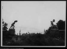 Białystok, Ogrody Branickich, rzeźby ogrodowe - makieta