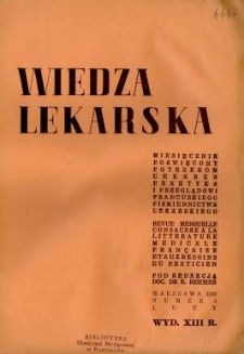 Wiedza Lekarska 1939 R.13 nr 2