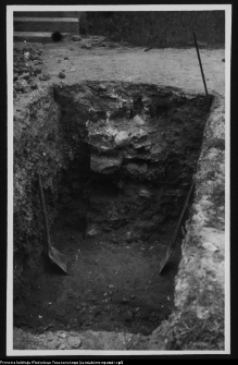 Białystok, ruiny Pałacu Branickich (odkryte fundamenty przy kolumnadzie)