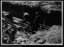 Białystok, ruiny Pałacu Branickich (wykopy na przewody cieplne)