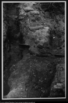 Białystok, ruiny Pałacu Branickich (wykopy fundament&oacute;w muru ogrodowego)