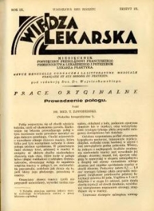 Wiedza Lekarska 1935 R.9 z.3