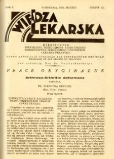 Wiedza Lekarska 1936 R.10 z.3