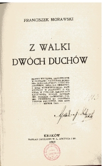 Z walki dw&oacute;ch duch&oacute;w