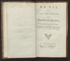 La vie et les opinions de Tristram Shandy. T. 3