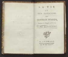 La vie et les opinions de Tristram Shandy. T. 4