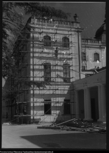 Białystok, odbudowa Pałacu Branickich, elewacja ogrodowa