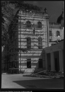 Białystok, odbudowa Pałacu Branickich, elewacja ogrodowa