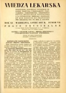 Wiedza Lekarska 1937 R.11 nr 7
