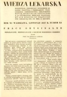 Wiedza Lekarska 1937 R.11 nr 11
